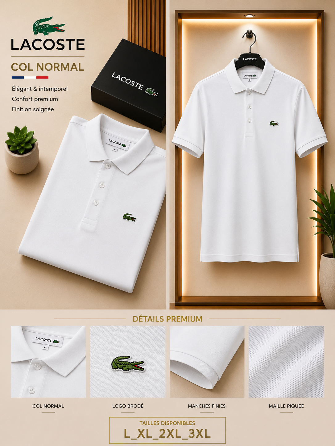 Lacoste / Polo col Normal